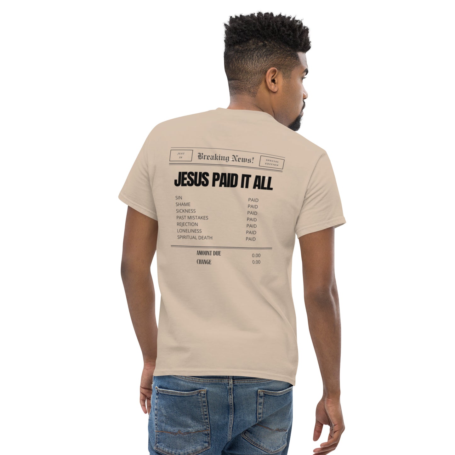 Neutral Paid Tee "Jesus Paid It All"